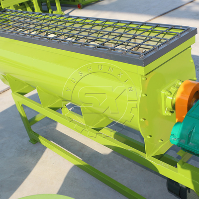 880KG NPK 材料 YSX シングルシャフト 有機肥料水平混合機
