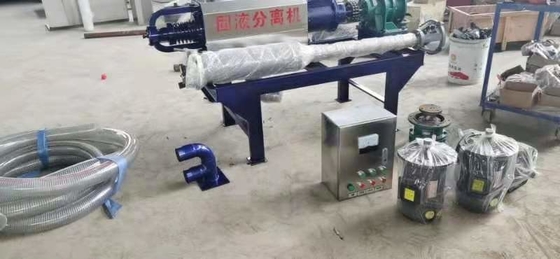 4kw パワースピラル固体液体分離機 脱水と有機肥料の生産
