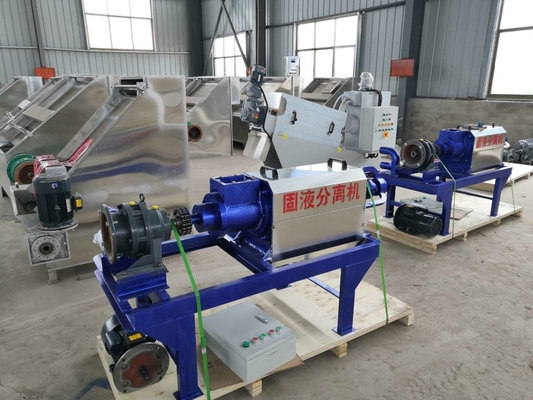 4kw パワースピラル固体液体分離機 脱水と有機肥料の生産