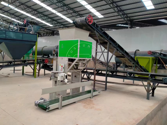1〜8t/h 容量 有機肥料生産ラインのためのMSW粒子を製造する設備