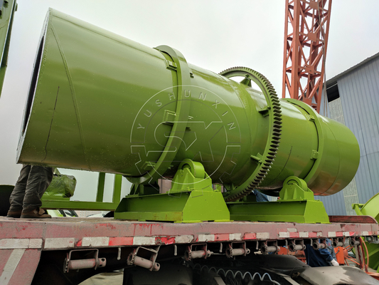 1〜6t/h 容量 ユーレア肥料の粒子を塗装する機械