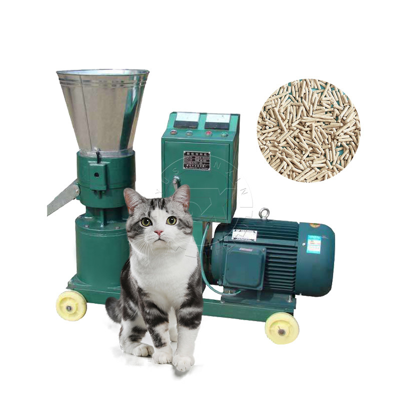 YSX 1-2.5t/h 粒状豆腐猫ゴミのための3-30kw フラット・ダイとシリンダー・ペレティザー