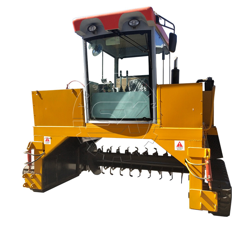 3500*2900*2800mm エコフレンドリーな食品廃棄物管理のためのクローラー堆肥ミキサー